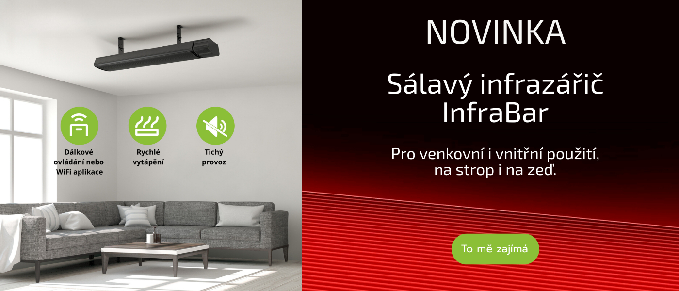 Sálavý infrazářič InfraBar
